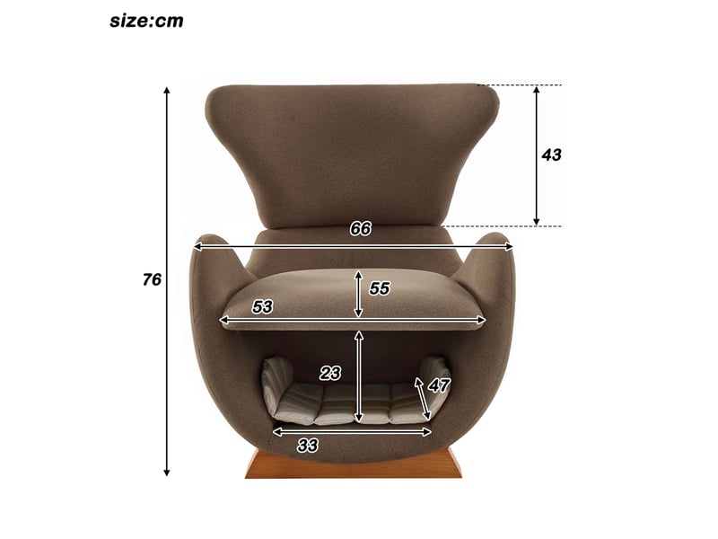  Fauteuil lounge 1 place marron avec niche pour félins et petits chiens  - Conforama C