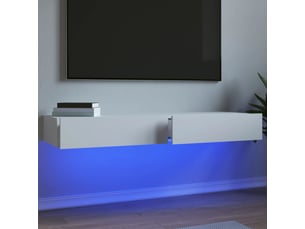 Meuble tv coloris blanc 120 cm <strong></strong>  <strong></strong>