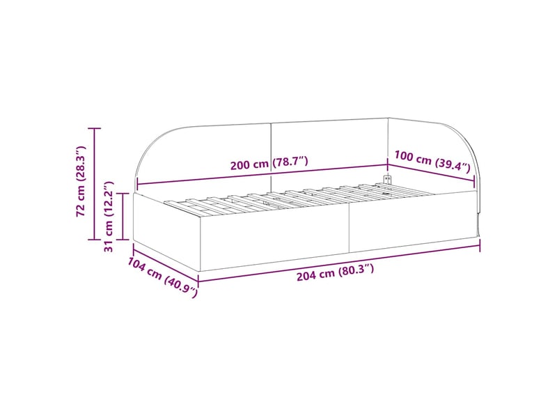 Lit adulte ; lit simple ; cadre de lit d'angle noir 100 cmx200 cm velours - Conforama C