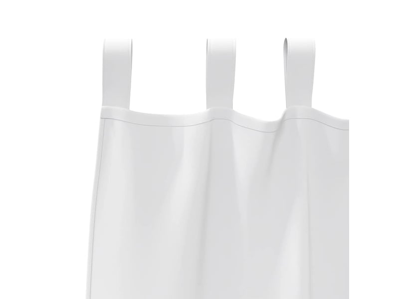 Lot de 2 rideaux occultants, rideaux black-out avec anneaux blanc pur 260 x 140 cm cf44584  - Conforama E