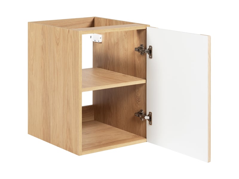  Ensemble salle de bain avec étagère novo l.120 cm effet chêne hikora  - Conforama E