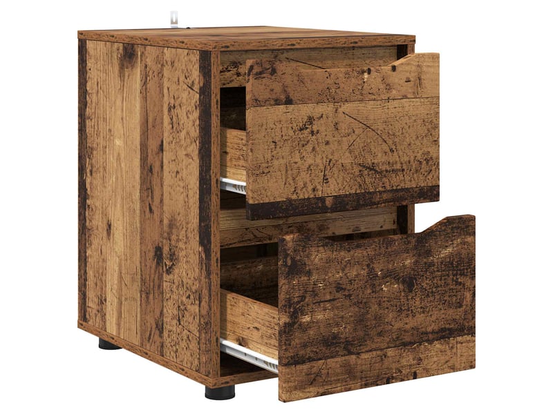  Armoire de rangement, commode de rangement 40 x 48 x 57 cm bois d'ingénierie shl9694  - Conforama E