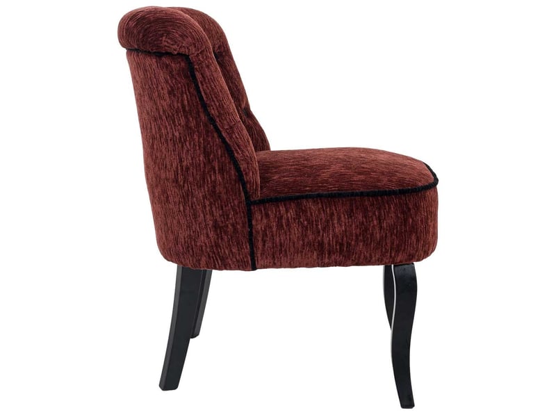  Fauteuil en tissu rouge 61x66x77 cm h  - Conforama E