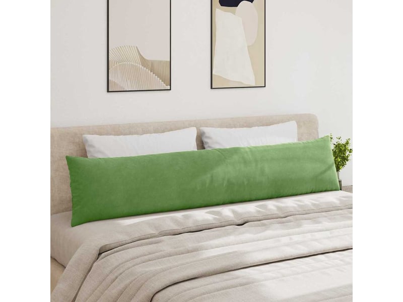  Lot de 2 coussins de canapé, coussins décoratifs vert clair 200 x 40 cm cf59168  - Conforama D