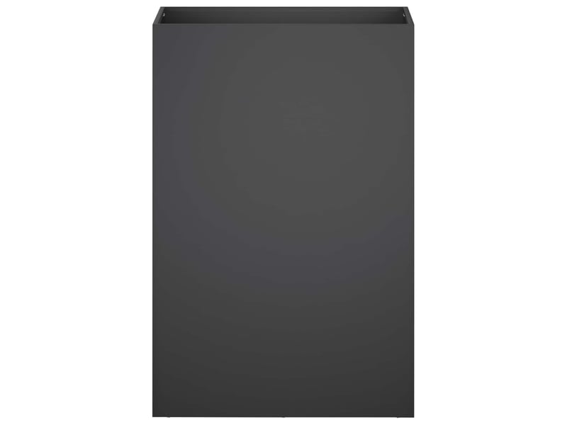  Jardinière - cache-pot de jardin noir 50 x 30 x 75 cm acier laminé à froid  - Conforama C