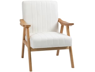 Fauteuil fixe  WISHDOR Tissu blanc