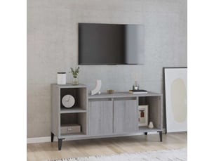 Meuble tv coloris gris 100 cm <strong></strong>  <strong></strong>