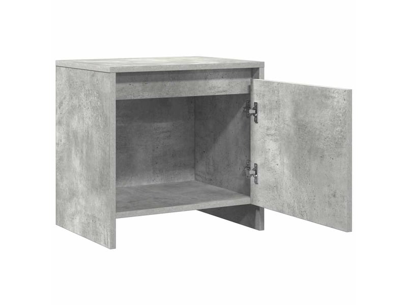  Lot de 2 tables de chevet - cabinet de chevet - table de nuit gris béton 45x34x44,5cm bois d’ingénierie  - Conforama E