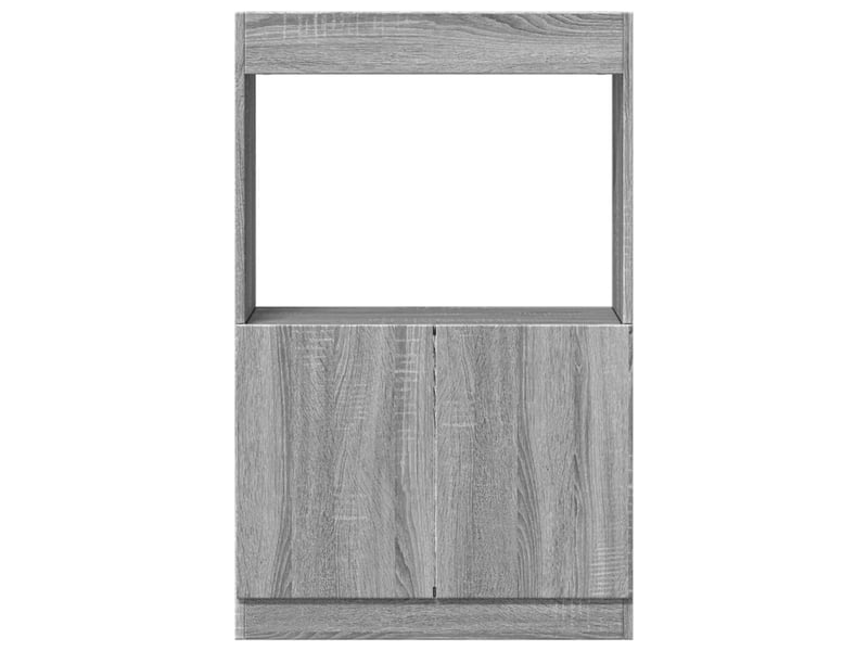  Buffet haut, meuble de rangement sonoma gris 63x33x100 cm bois d'ingénierie  - Conforama E