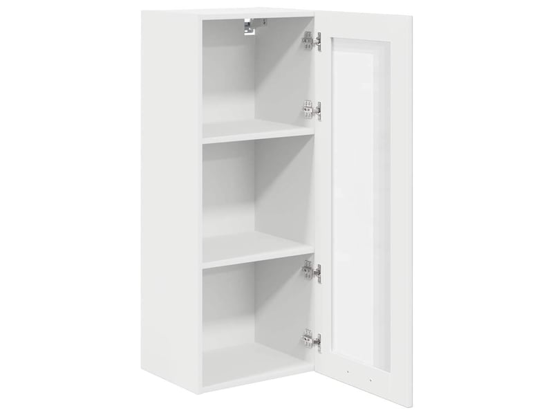  Meuble de rangement cuisine, armoire suspendue blanc 40x31x100cm bois d'ingénierie  - Conforama E