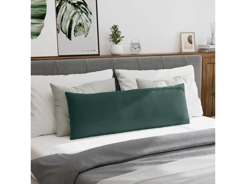  Lot de 2 coussins de canapé, coussins décoratifs vert foncé 120 x 40 cm cf59178  - Conforama D
