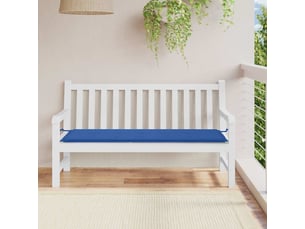 Coussin de banc de jardin, coussin d'assise bleu royal 150x50x3 cm tissu oxford cf52697