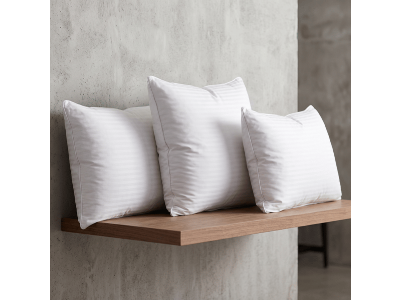  Oreiller hôtel 100% plume de canard déhoussable - 30 x 50 cm - housse jacquard - collection plume hôtel C07-ORP05 50/30 - Conforama B