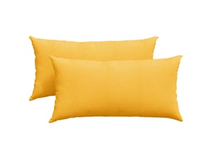 Lot de 2 coussins de canapé, coussins décoratifs jaune clair 80 x 40 cm cf59120