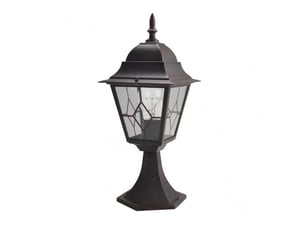 Lanterne de muret extérieur fabrilamp bootes marron, 1 x e27, ip44, 44 x 18,5 x 18,5 cm