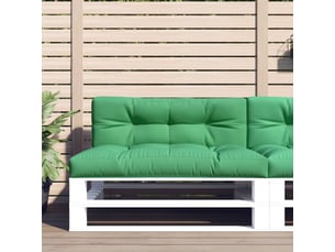 Lot de 2 coussins de palette, coussins de canapé vert tissu cf59636
