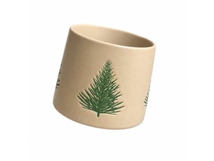 Mug motif sapin de noël, finition naturelle