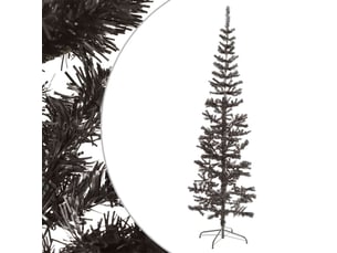 Sapin de noël - arbre de noël étroit noir 180 cm