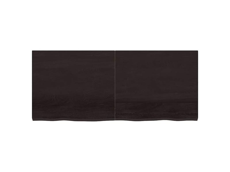  Comptoir de salle de bain, plan de travail marron foncé bois massif traité cf65875  - Conforama D
