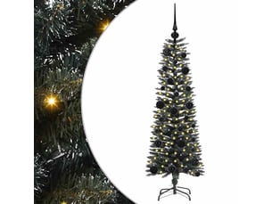 Sapin de noël artificiel, arbre de noël vert 120 cm pvc, plastique et acier shl8021