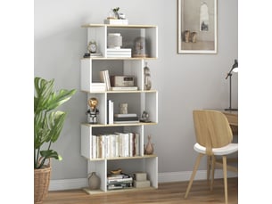 Bibliotheque coloris bicolore 5 étagère(s) <strong>PANGIVO</strong> <strong></strong> - 70 cm x 163 cm