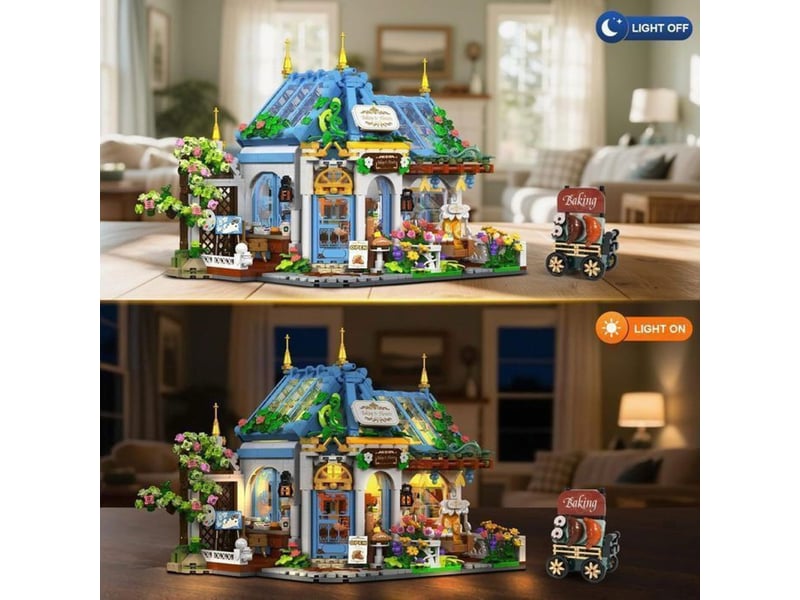  Jeu de construction maison café floral 1520 pieces led 151498_AABUS17761_6_DROPFR - Conforama D