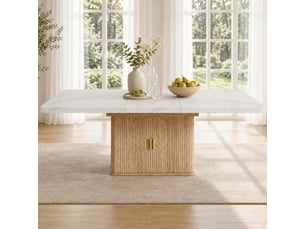 Table à manger extensible 200x90x75 cm - rectangulaire - 6-8 personnes - rangement intégré - mdf - blanc