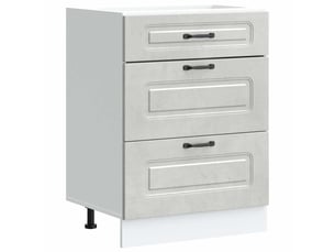 Meuble de rangement, armoire de cuisine kalmar gris béton bois d'ingénierie shl1223