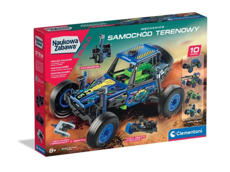  Coffret scientifique clementoni 50918 science  and  jeu - labo mécanique tout-terrain 8005125509188 - Conforama A