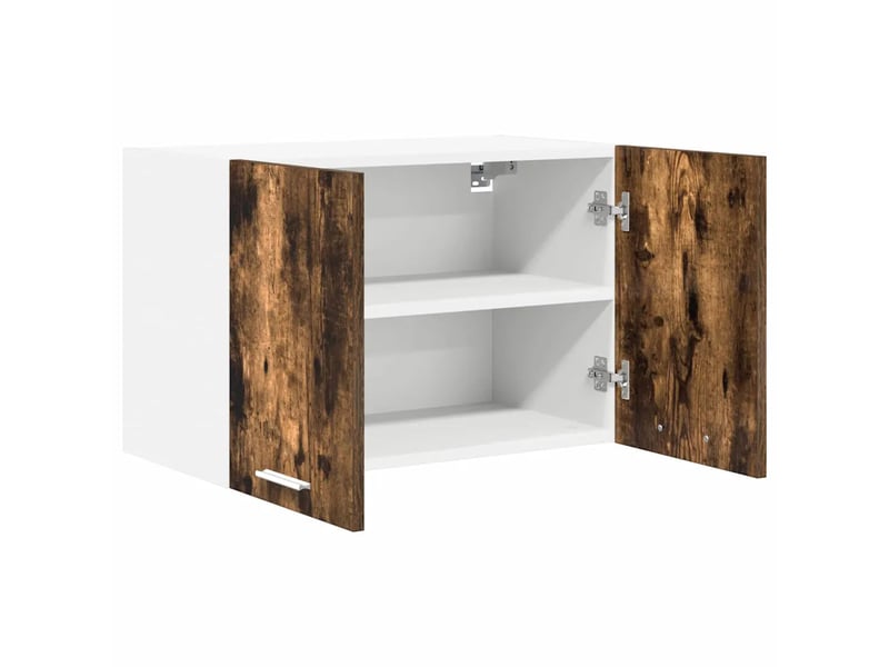  Lot de 2 armoires suspendues design moderne cuisine grand espace de stockage 60 x 31 x 40 cm en bois d'ingénierie blanc 02_0053218  - Conforama C