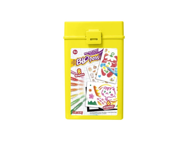  Set de coloriage blopens jardin féerique avec pochoirs, stickers et 8 feutres LAN3181860241424 - Conforama A