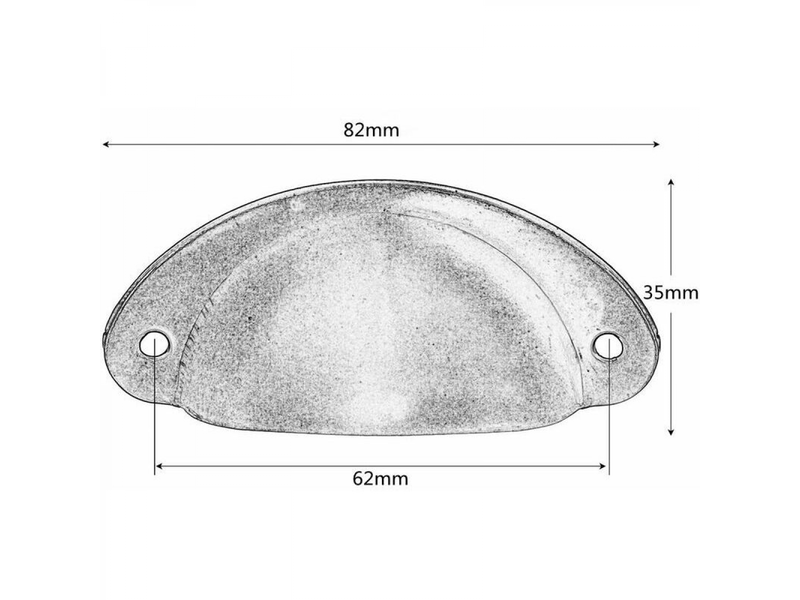  Poignée de tiroir bouton porte coquille poignée en forme de coquille décoration porte meuble tiroir armoire placard avec vis 20 pièces noir  - Conforama C