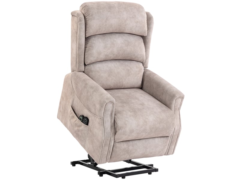  Fauteuil releveur électrique massage par vibrations et chaleur, fauteuil relax électrique en velours, 80x160x82cm, beige Z-713-209V90CW - Conforama B