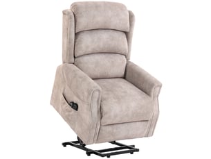 Fauteuil relax électrique  <strong></strong> Velours beige