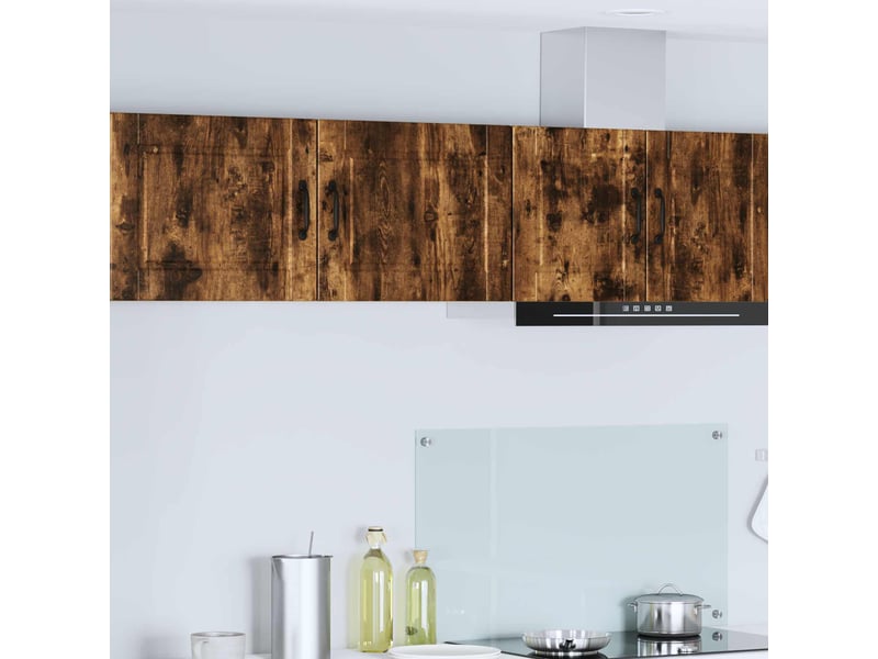  Meuble mural de cuisine | armoire de cuisine 2 pcs chêne fumé bois d'ingénierie shl7551  - Conforama B