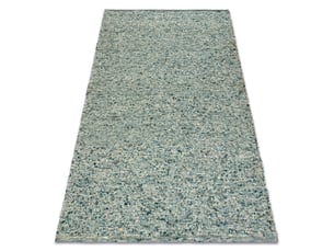 Tapis nepal lagoon ii turquoise mélange - laine, double face, naturel 200x300 cm