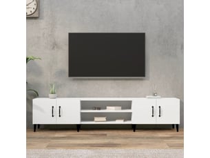 Meuble tv coloris blanc 180 cm <strong></strong>  <strong></strong>