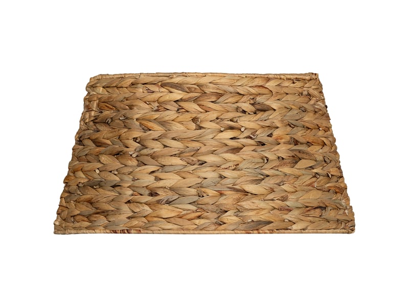  Revêtement pour support de sapin de noël, style rustique, motif tissé, jacinthe d'eau, renfort métallique  - Conforama B