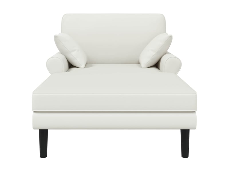  Chaise longue, chaise de salon blanc simili cuir cf28533  - Conforama A