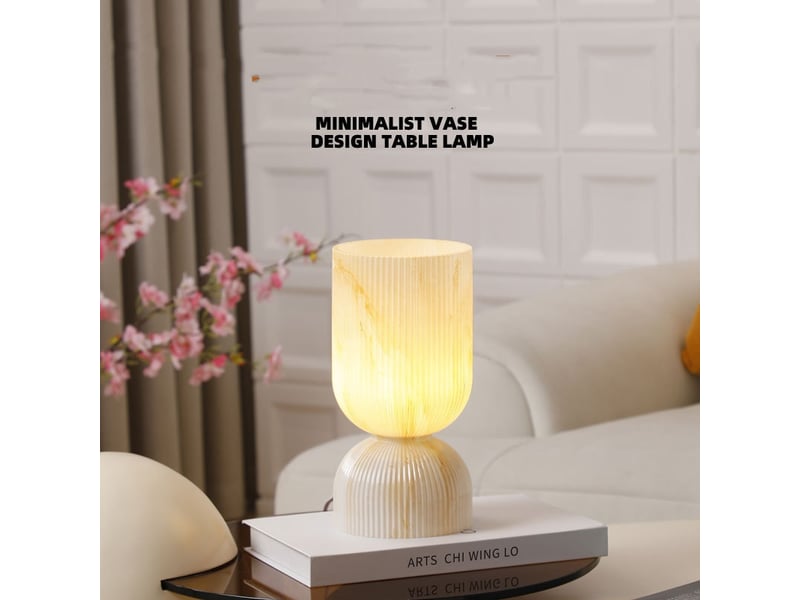  Lampe de table vase en verre – trois couleurs de lumière, 12x24cm  - Conforama C