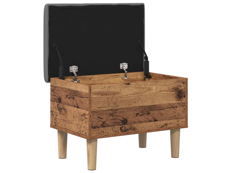  Banc chambre, banc de rangement avec coussin bois de chêne 62x42x46 cm  - Conforama C
