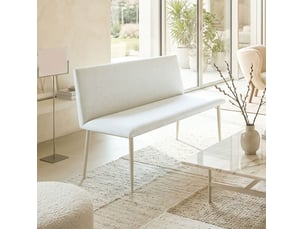 Banc  coloris beige <strong>COVREO </strong> <strong></strong> - 120 cm