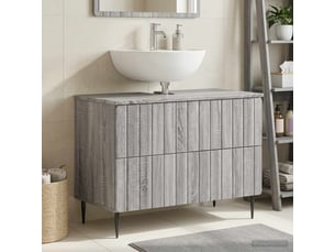Meuble sous lavabo de salle de bain zwolle sonoma gris cf64957