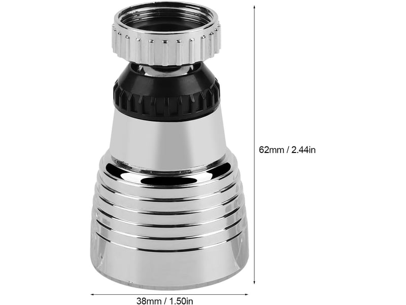  Led bec robinet pivotant degrés, sonde température sortie évier cuisine salle bain  - Conforama E