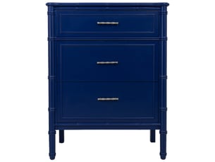 Commode en bois bleu 76x45,5x96 cm h