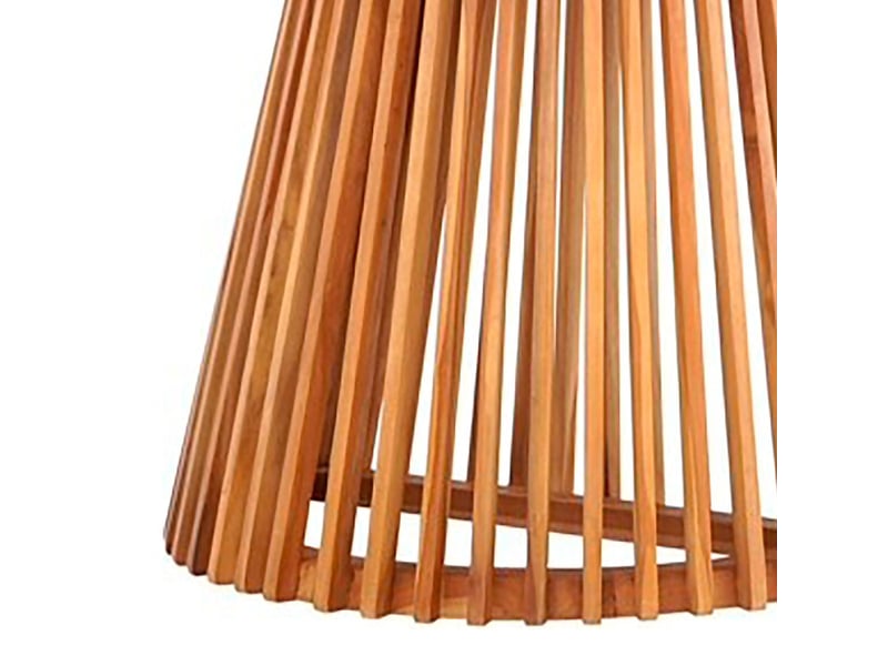 Table de jardin ovale 200cm en teck massif pieds ajourés - liricia LIRICIA - Conforama E