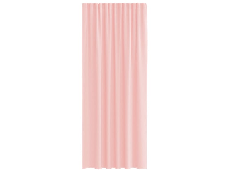  Lot de 2 rideaux en voile, voilages avec passe-tringles rose cf44479  - Conforama D