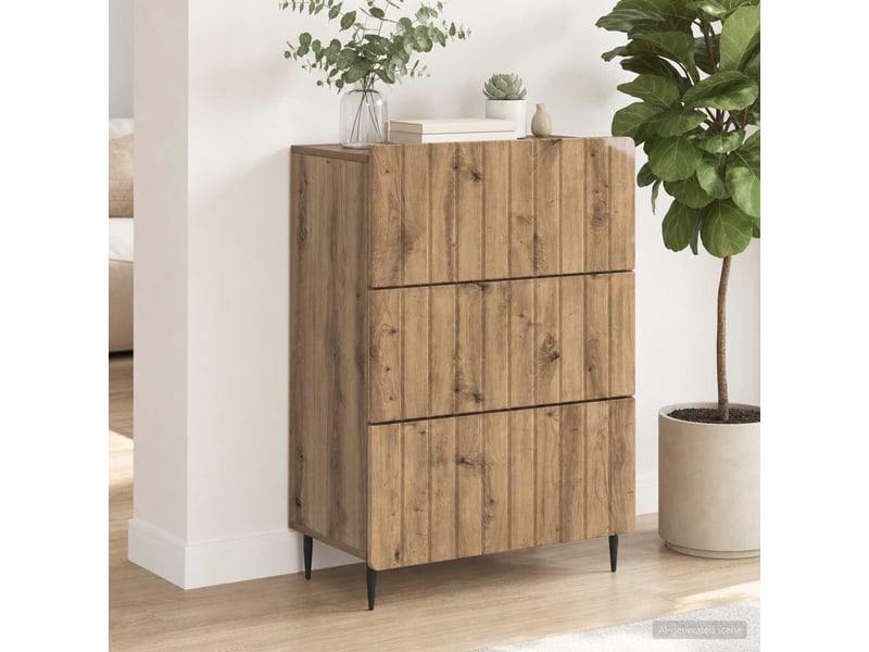  Armoire de rangement bureau, armoire à tiroirs 66 x 34,5 x 92 cm bois d'ingénierie shl6023  - Conforama D