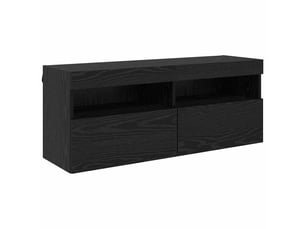 Meuble tv coloris noir 100 cm <strong></strong>  <strong></strong>