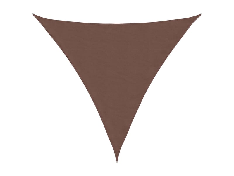  Voile de parasol - voile d'ombrage tissu oxford triangulaire 4,5x4,5x4,5 m marron  - Conforama A